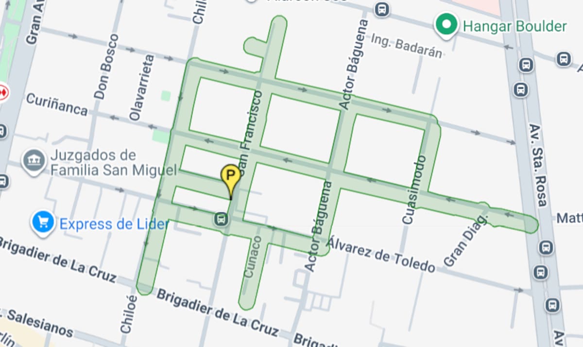 El corte de agua comenzará a las 15:00 horas en estas calles. Foto: Aguas Andinas.