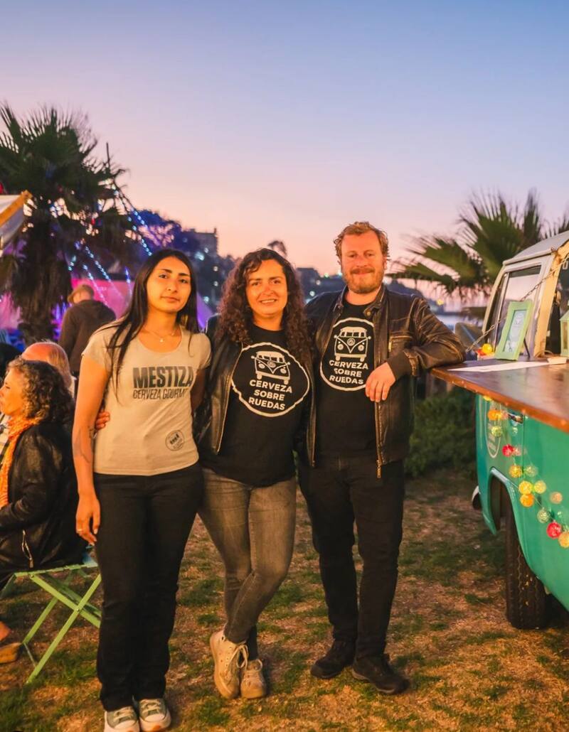 Piero Giglio, junto al staff de Cervezas Sobre Ruedas, serán parte de Sanguchela.