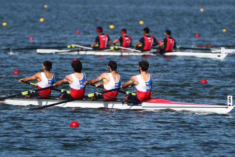 El remo entregó cinco medallas este martes al Team Chile. Foto: Sebastián Miranda/COCH