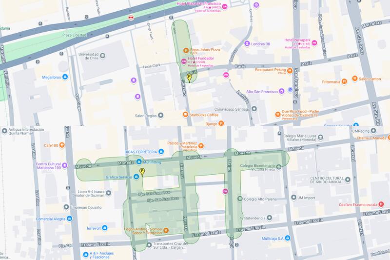 Sectores afectados por el corte de agua.