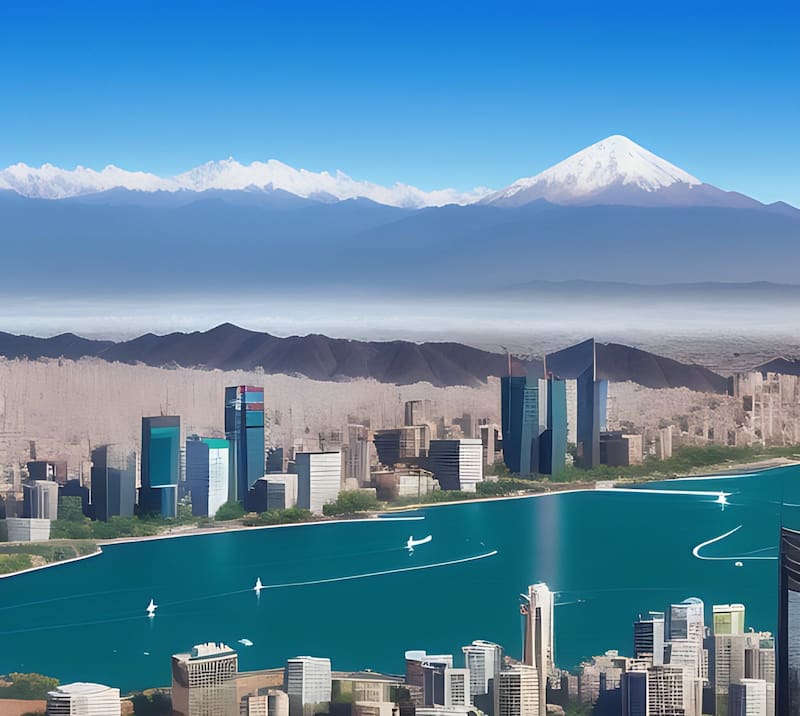 Santiago en el futuro según la IA.