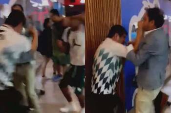 VIDEO | Todo por un colado: feroz pelea en inauguración de la tienda oficial de Santiago Wanderers