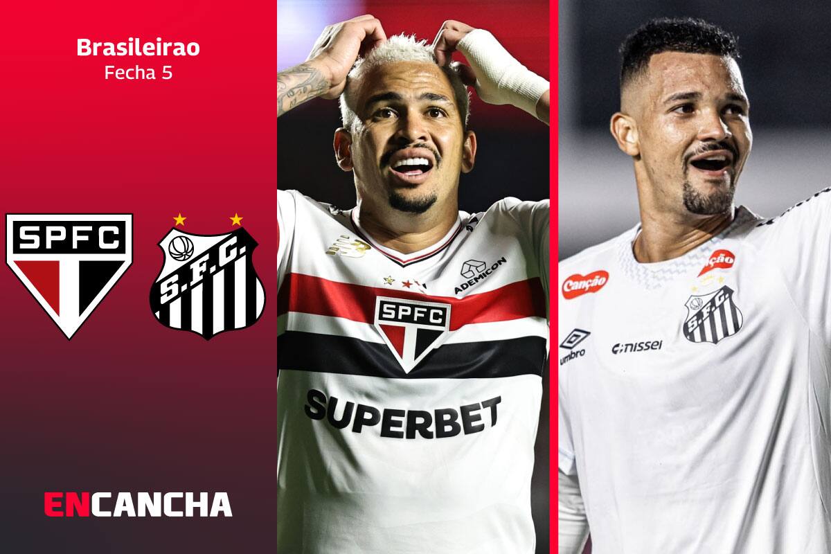 por la fecha 5 del Brasileirao. Foto: EFE y RRSS de Santos FC.
