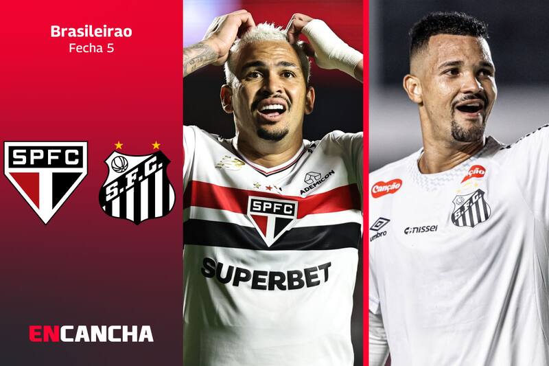por la fecha 5 del Brasileirao. Foto: EFE y RRSS de Santos FC.