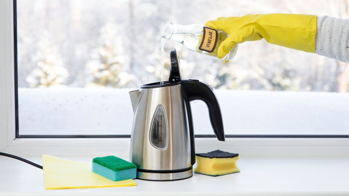 Este truco te ayudará a quitar el sarro de tu hervidor en solo dos pasos: Necesitas 3 ingredientes que tienes en tu hogar