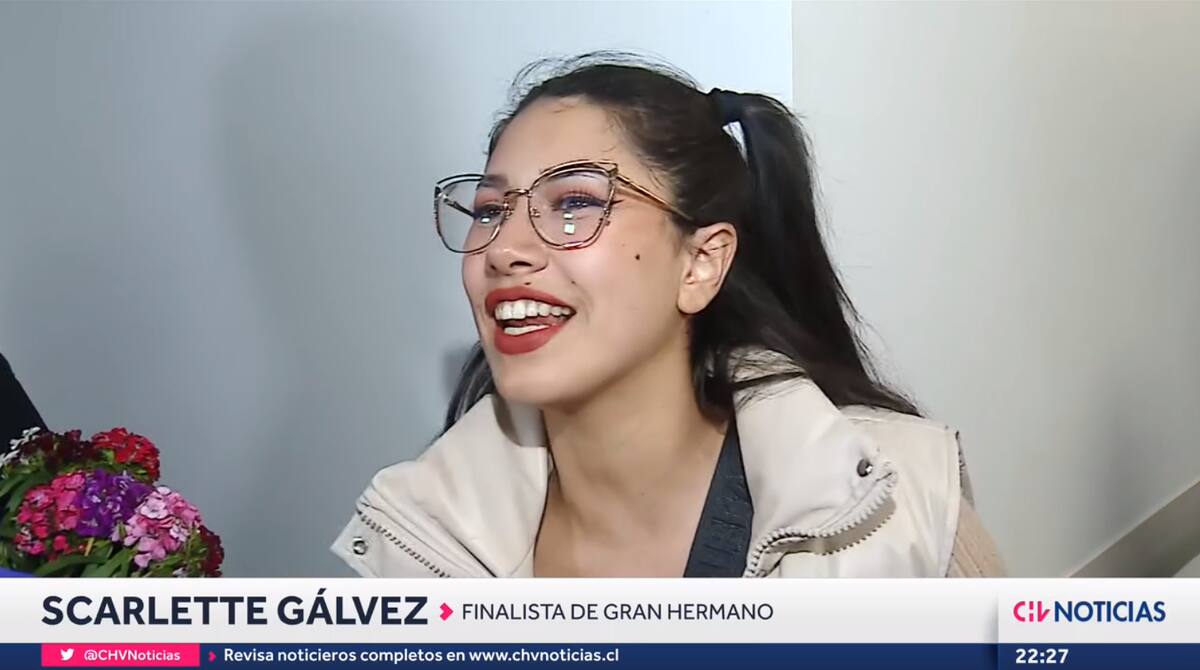 Scarlette Gálvez, una de las finalistas de "Gran Hermano" Chile.