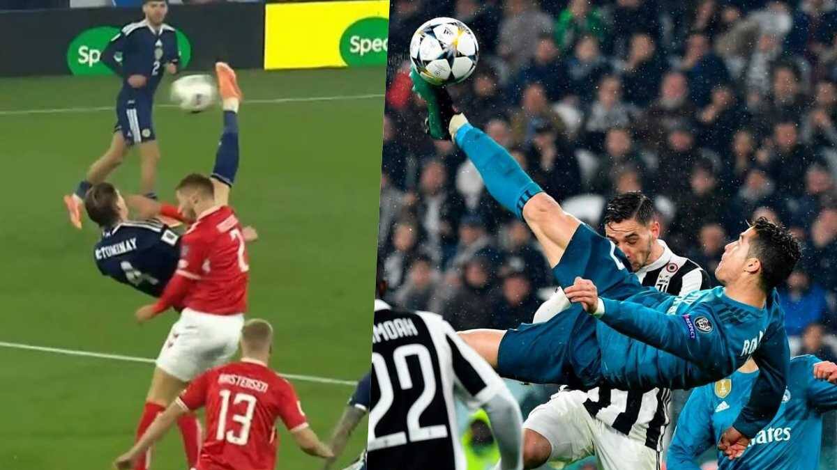 VIDEO | Saltó tres metros a lo CR7: la chilena perfecta que acerca a Escocia al Mundial 2026