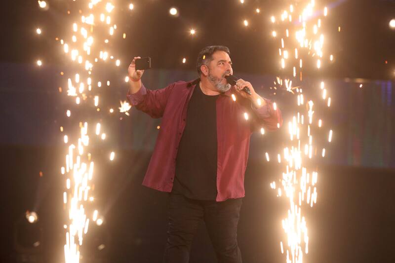 Rodrigo Villegas durante la Cuarta noche del Festival Internacional de la Canción de Viña del Mar 2023 / Agencia Uno, organización del Festival de Viña