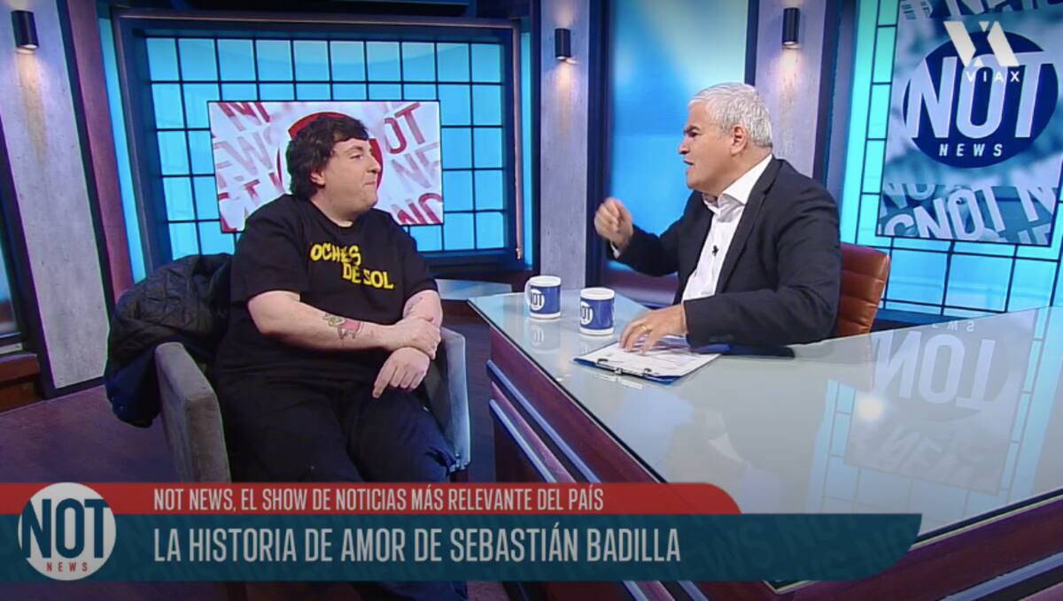 Sebastián Badilla en "Not News". Foto: Via X.