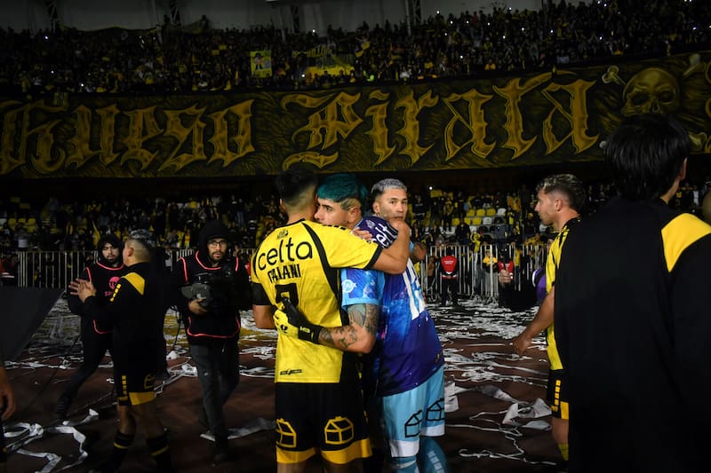 Dos de los cuatro jugadores que dejaron en duda su continuidad en Coquimbo Unido. Foto: Aton.