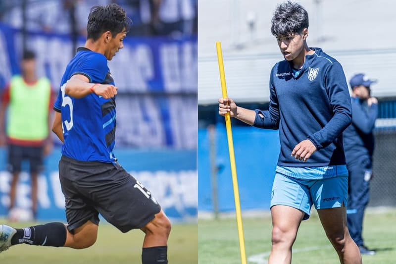 Sebastián Melgarejo y Bastián Uribe en Huachipato. Foto: Octava Pasión y Huachipato.