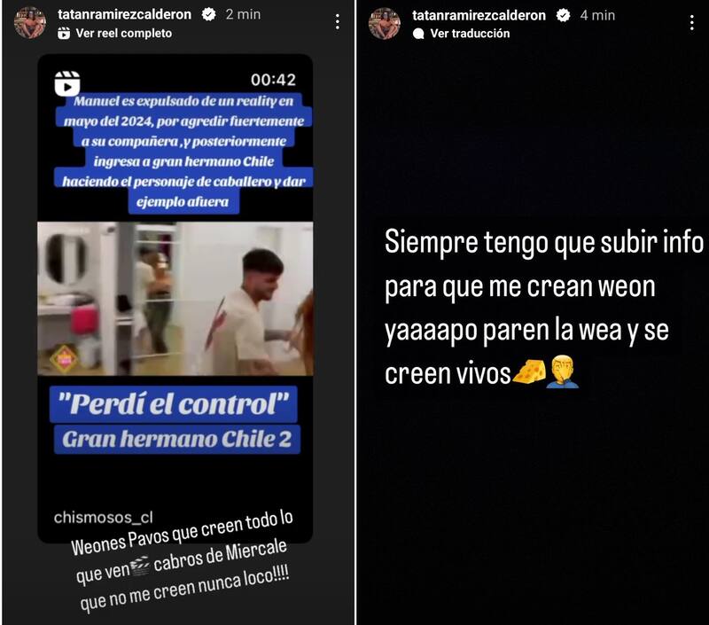 Sebastián Ramírez se lanza contra Manuel Napoli. Créditos: Instagram