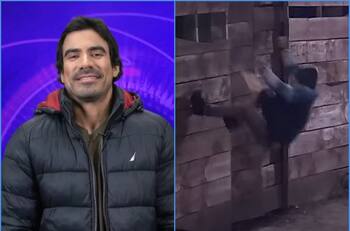 A propósito de la renuncia de Sebastián Ramírez a “Gran Hermano” Chile: La vez que intentó escapar de “Resistiré” y tuvo una fuerte caída