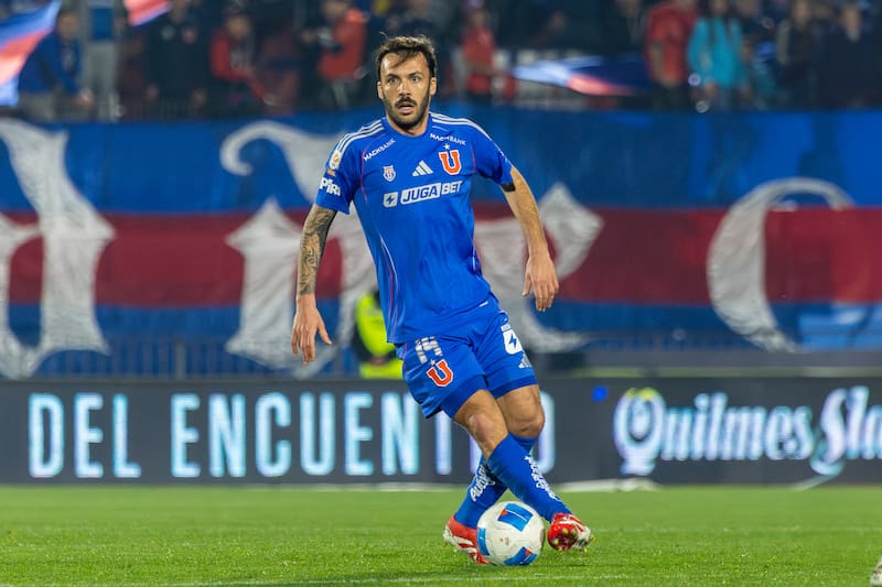 Sebastián Rodríguez en el duelo ante Cobresal por la Liga de Primera 2025. Foto: Felipe Escobedo
