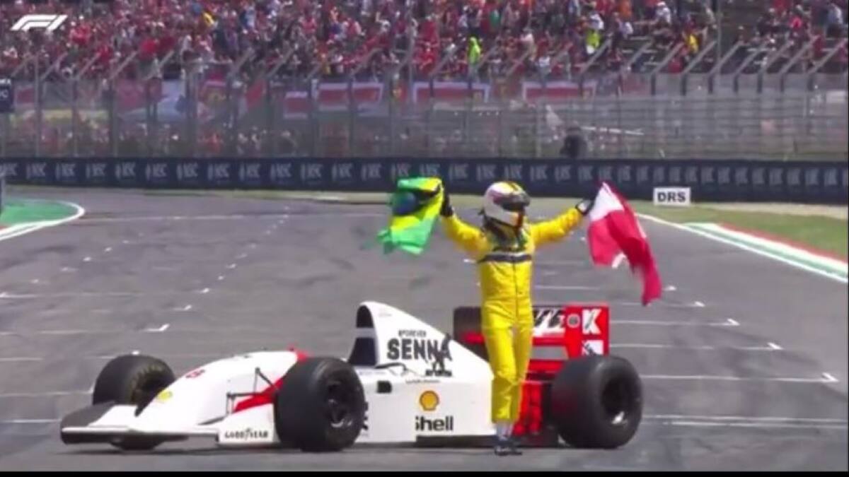 VIDEO | El homenaje de Sebastian Vettel a Ayrton Senna en Emilia Romagna
