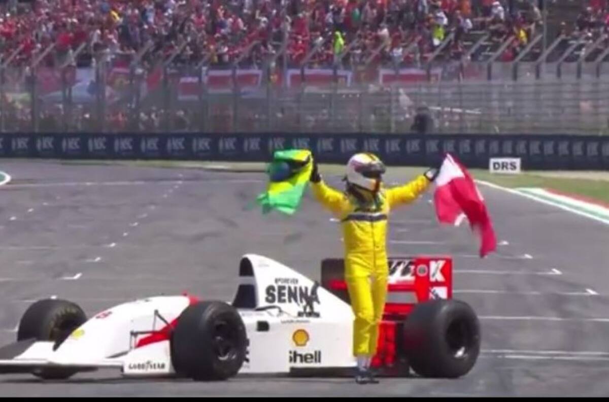 VIDEO | El homenaje de Sebastian Vettel a Ayrton Senna en Emilia Romagna