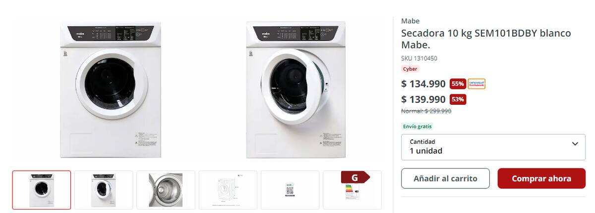 El ahorro supera los $100.000 comprando en Easy.