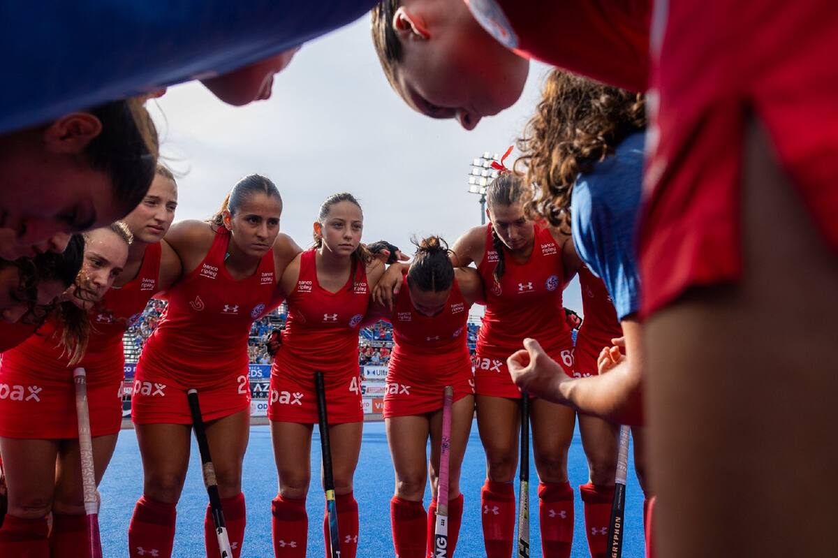En el Mundial de Hockey Junior. Foto: Chile Hockey