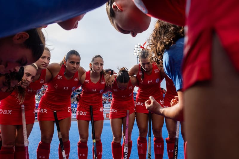 En el Mundial de Hockey Junior. Foto: Chile Hockey