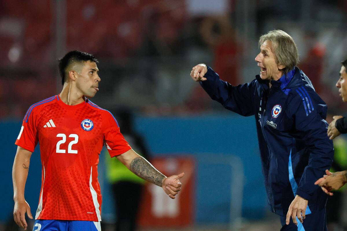 Alexander Aravena y Ricardo Gareca en La Roja.