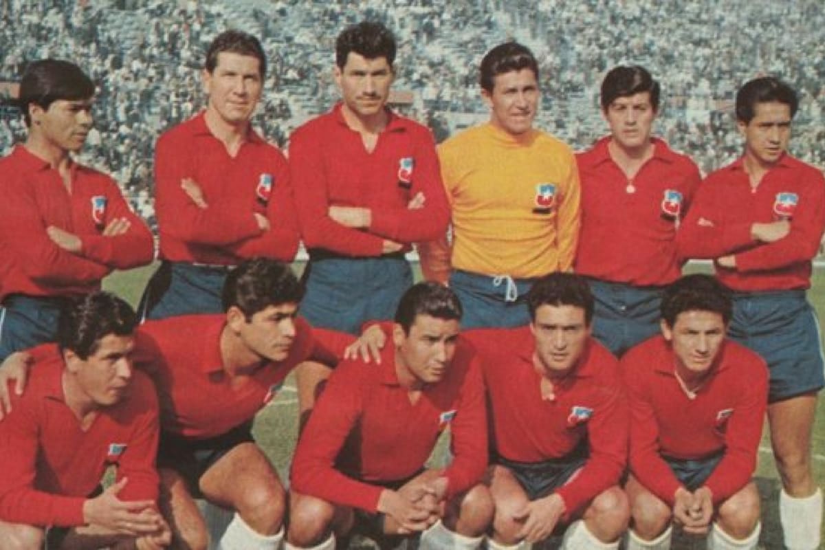 El plantel de La Roja en 1962.