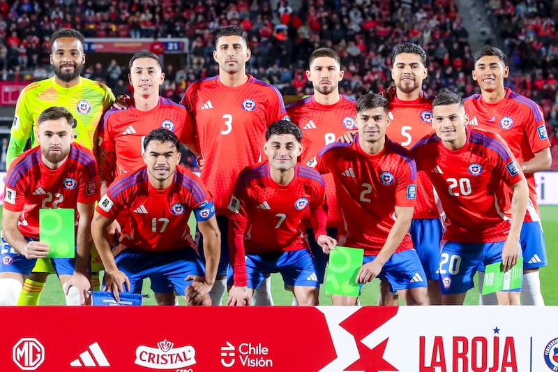 Formación de La Roja vs Uruguay en las Eliminatorias Sudamericanas.