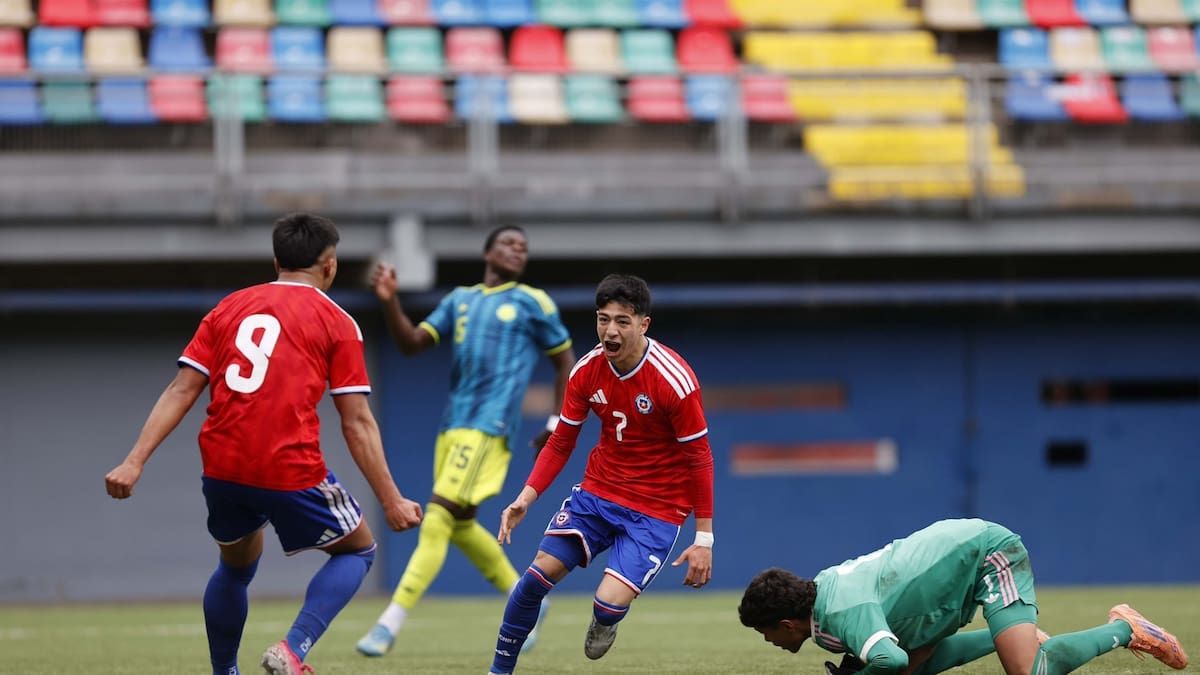 La Roja Sub 17 goleó a Colombia en su primer amistoso de preparación para el Mundial de Qatar 2026