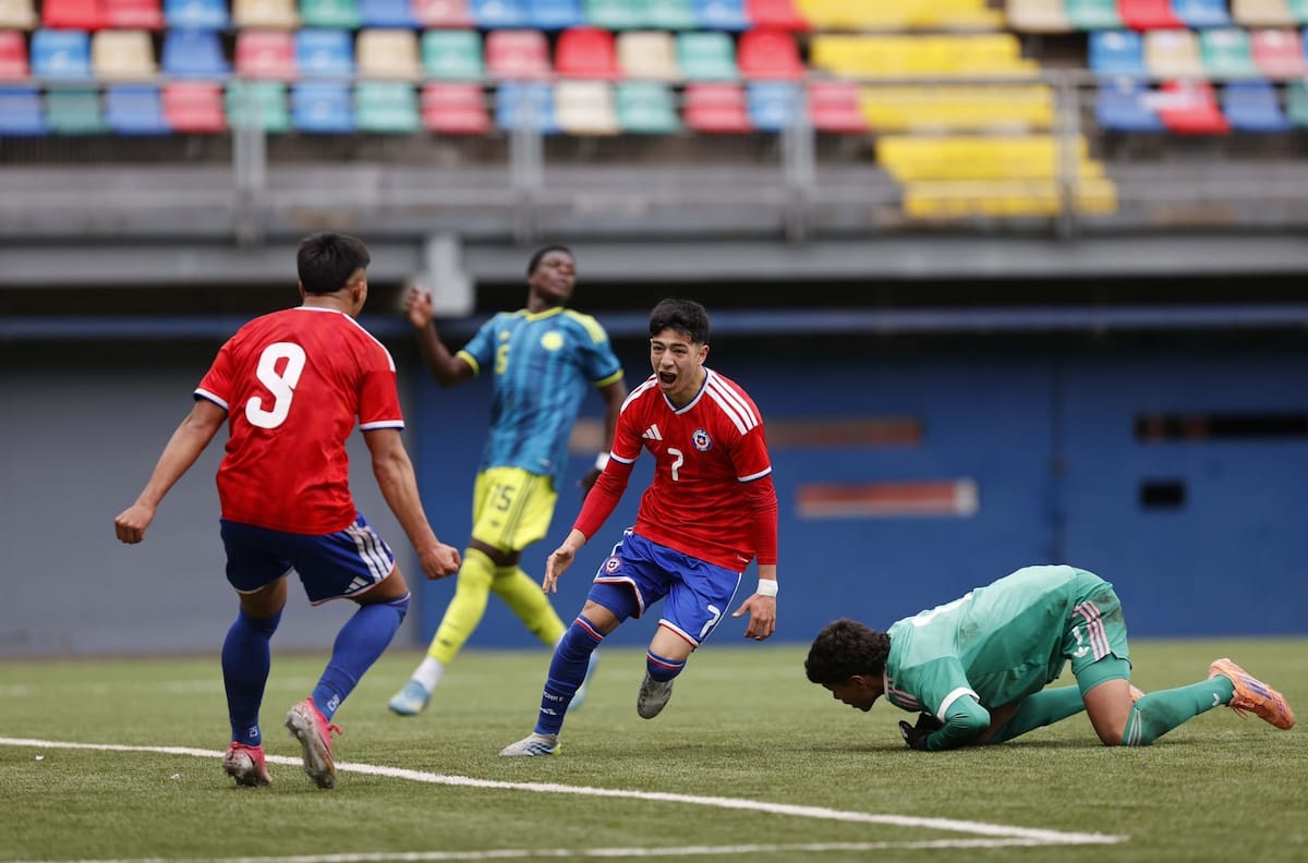 La Roja Sub 17 goleó a Colombia en su primer amistoso de preparación para el Mundial de Qatar 2026