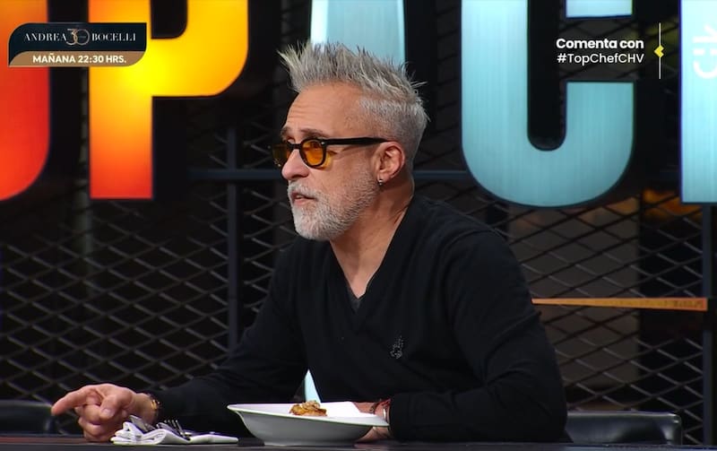 El chef fue duro con Javiera Acevedo. Créditos: Pantallazo CHV