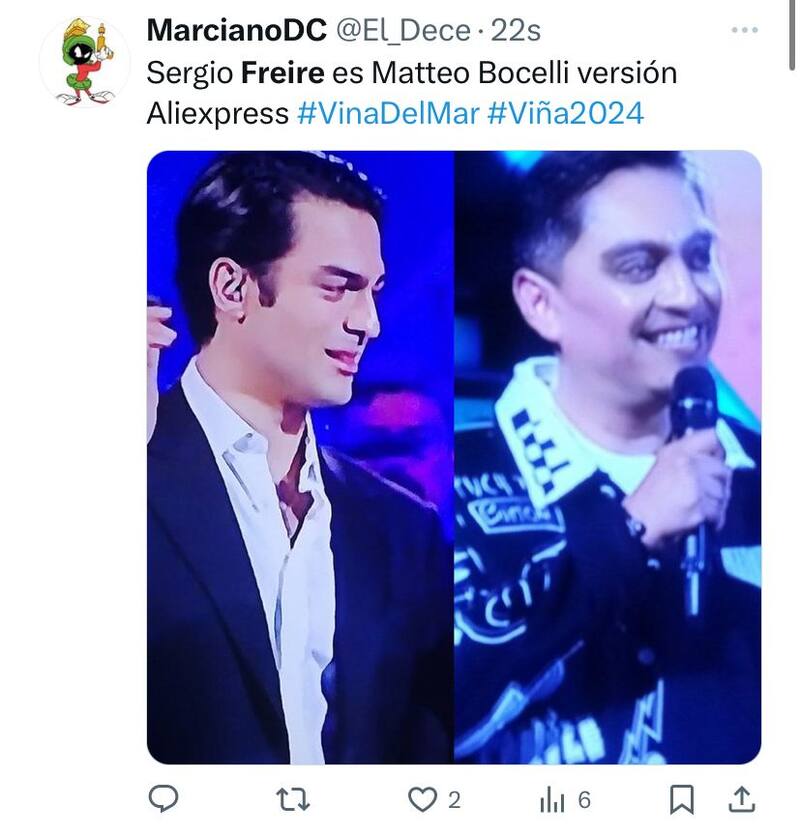 Sergio Freire y los comentarios en la red social X luego de su presentación en Festival de Viña 2024.