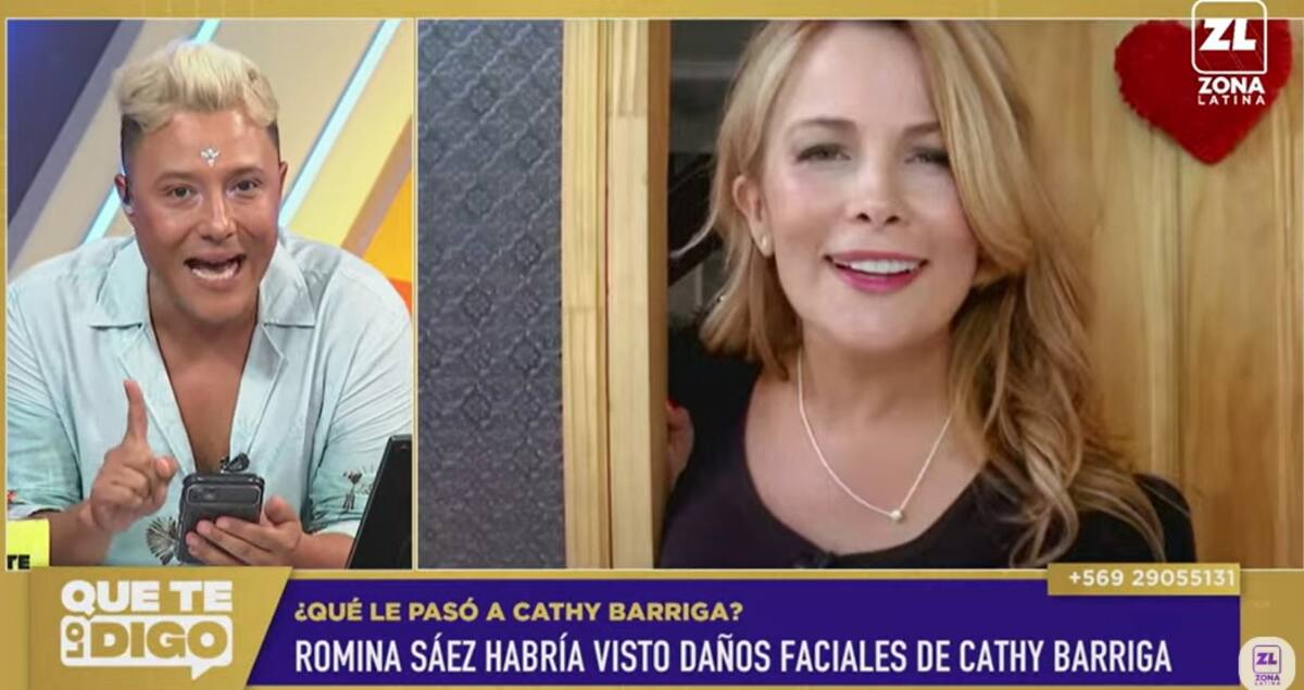 El periodista afirmó que Romina Sáez vio a Cathy Barriga con el rostro dañado. Créditos: Pantallazo Zona Latina