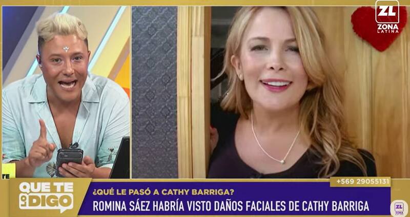 El periodista afirmó que Romina Sáez vio a Cathy Barriga con el rostro dañado. Créditos: Pantallazo Zona Latina