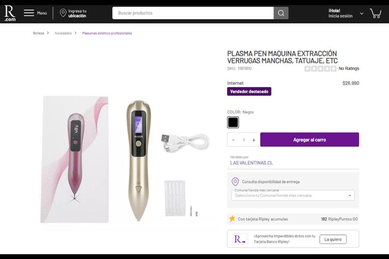 Producto vendido por una de las empresas oficiadas.