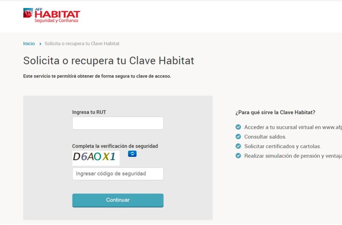 Retiro de fondos AFP: Cómo llenar formulario y obtener clave web en AFP Habitat