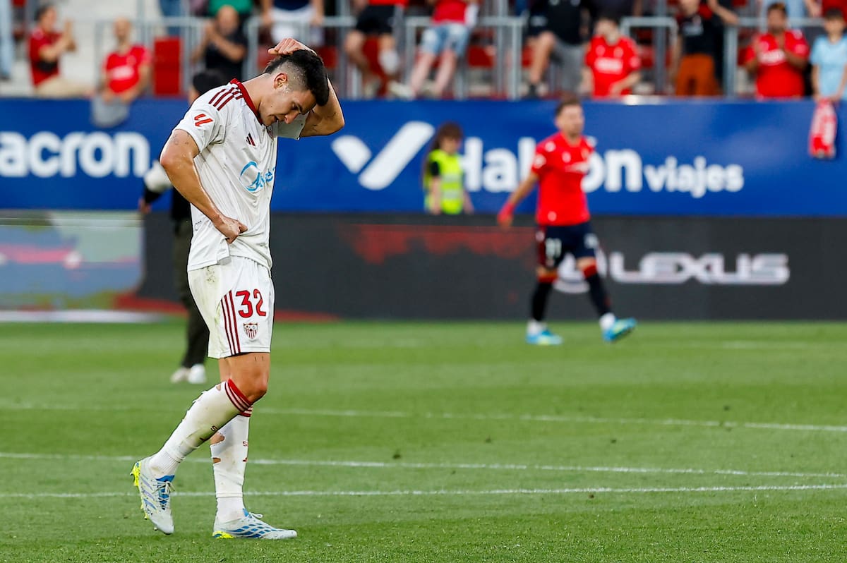 Perdió ante Osasuna en La Liga. Foto: Agencia EFE.