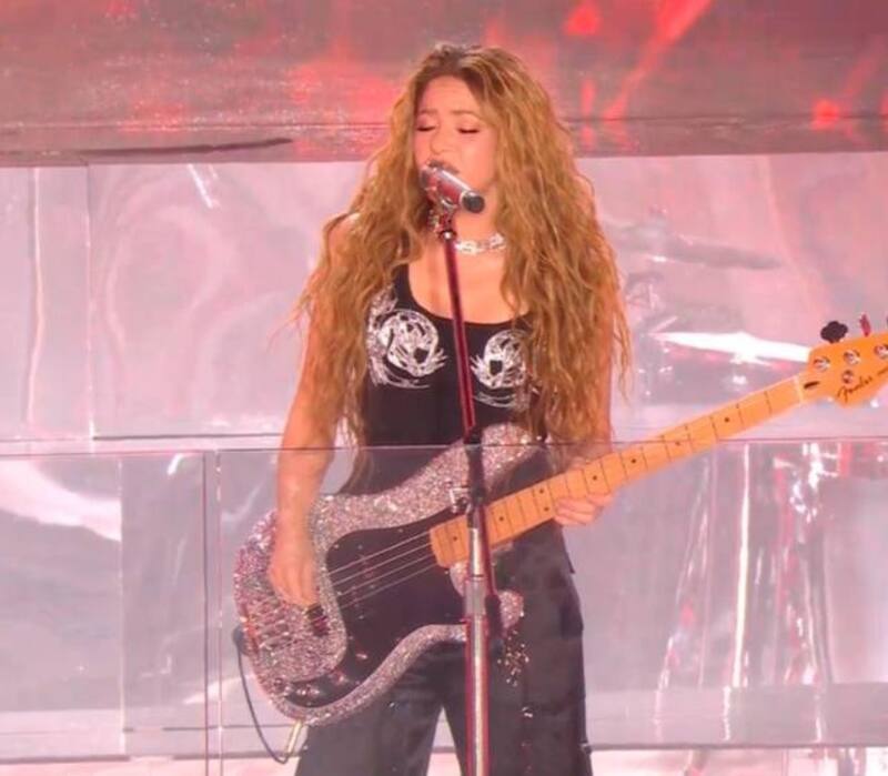Shakira cantó 5 canciones. Créditos: Instagram