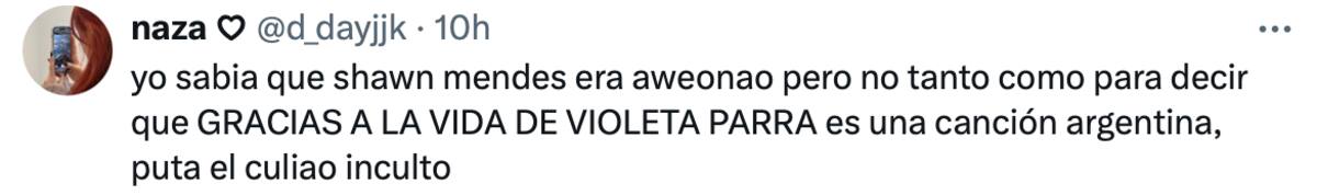 El cantate causó indignación.