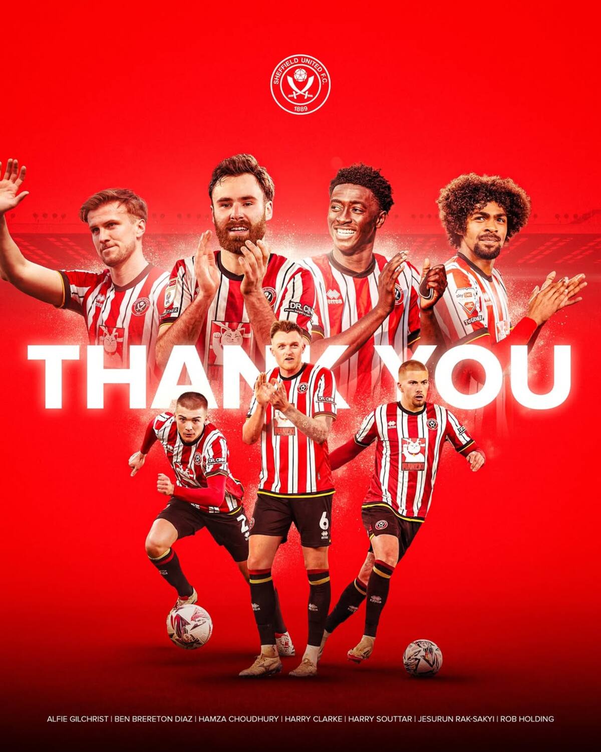 anunció la salida de Ben Brereton. Foto: @sheffieldunited