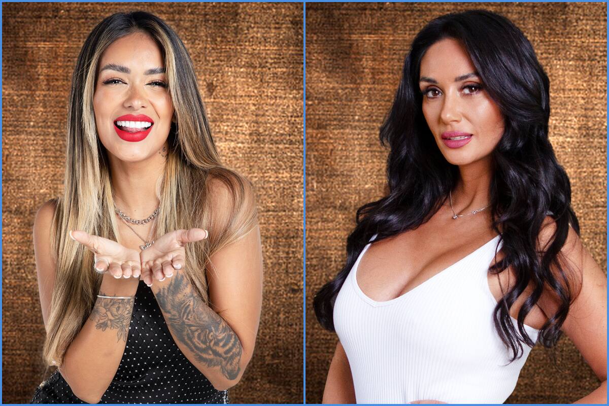 Shirley Arica y Pamela Díaz, participantes de "Tierra Brava".