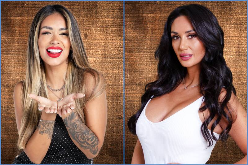 Shirley Arica y Pamela Díaz, participantes de "Tierra Brava".