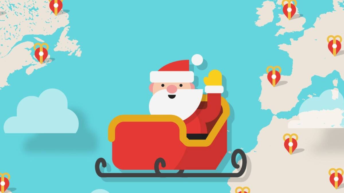 Así puedes seguir el viaje del Viejito Pascuero desde el Polo Norte esta Navidad