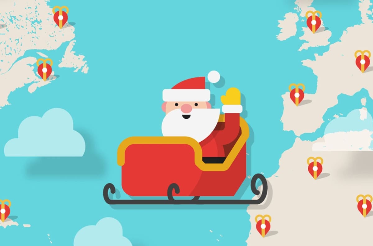 Así puedes seguir el viaje del Viejito Pascuero desde el Polo Norte esta Navidad