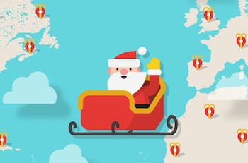Así puedes seguir el viaje del Viejito Pascuero desde el Polo Norte esta Navidad
