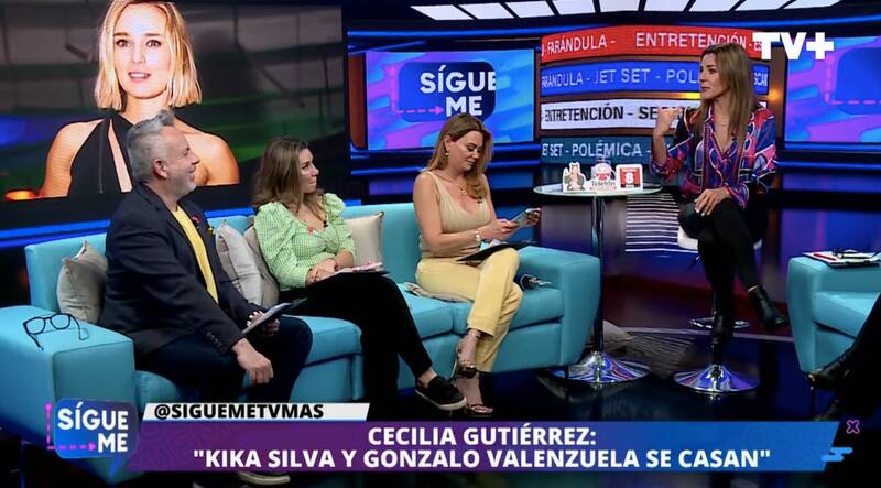 Cecilia Gutiérrez aseguró que Kika Silva y Gonzalo Valenzuela se casarán. Foto: TV+.