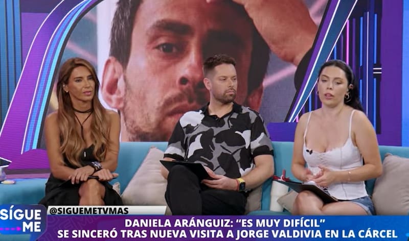 Daniela Aránguiz habló de su nueva visita a Jorge Valdivia. Créditos: Pantallazo TV+