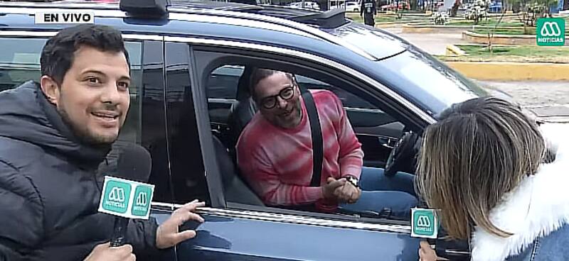 En un encuentro que tuvo en pleno despacho con José Antonio Neme. / Fuente: Mega