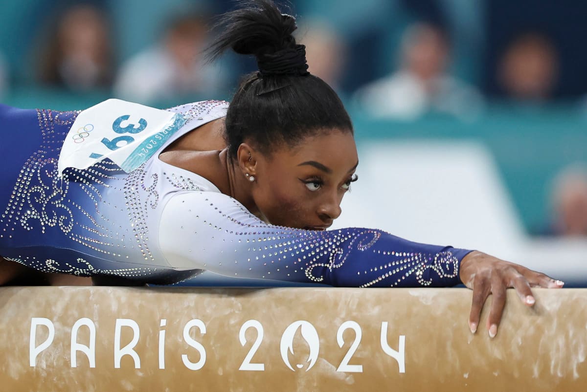 Simone Biles disputó los terceros Juegos Olímpicos de su carrera. EFE.