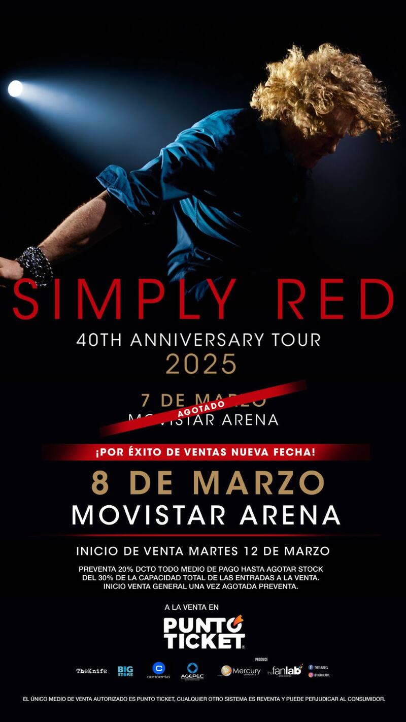 Simply Red sumó un nuevo concierto en Chile.