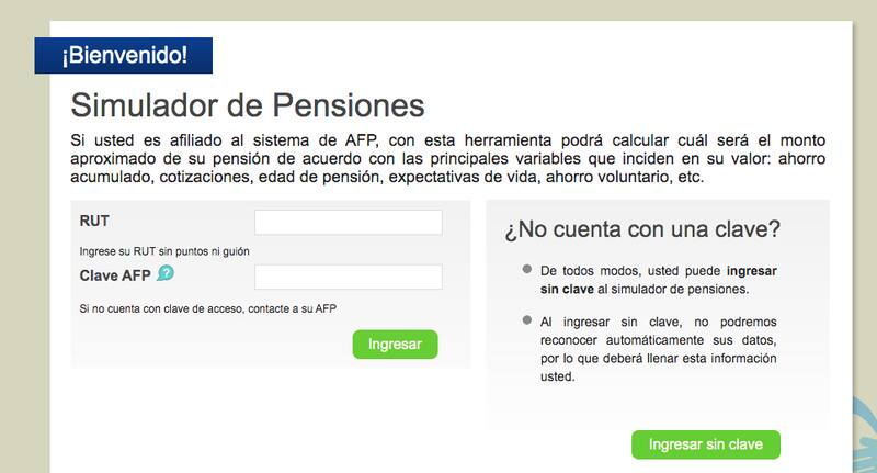 Este es el sitio web para que hagas una simulación de tu pensión.