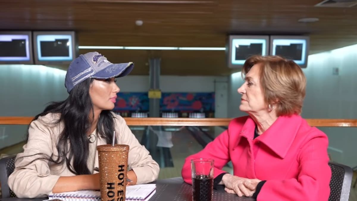 Pamela Díaz entrevistó a Evelyn Matthei en "Sin Editar". Créditos: Instagram